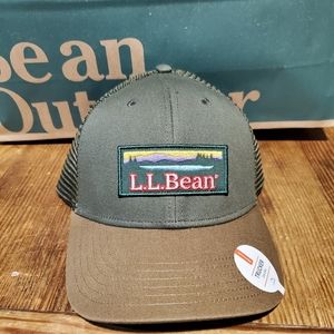Ll bean trucker hat khaki green